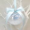 Personalised First Christmas Bauble,Baby's 1st Christmas Bauble,First Xmas Decor - Crystals