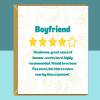 Funny Boyfriend Birthday Card - Personalised - Snoring - For Him - BF - On his birthday - From Girlfriend or Boyfriend - Greetings Card - Blank inside - Large