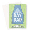 Modern Dad Happy Father's Day Card - A5 Portrait - 1 Card