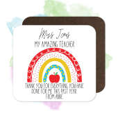 Personalised Teacher Coaster - My Amazing Teacher