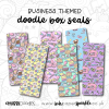 Doodle Seal Stickers - Business Themed - Sweets - Single Sheet (1)