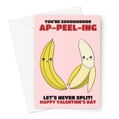 Funny Banana Valentine's Day Card Greeting Card