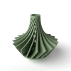 The Kario Short Vase, Modern and Unique Home Decor for Dried and Preserved Flower Arrangement - Black
