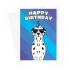 Dalmatian Dog Birthday Card - A5 Portrait - 1 Card