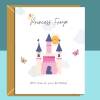 Princess Birthday Card Personalised for Daughter, Granddaughter, Goddaughter, Niece - Ideal for ages 3, 4, 5, 6, 7 and above - Large - Blank Inside