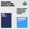 Scratch off and reveal card: Holiday, vacation, surprise destination, any destination, any name, any date boarding pass design - A5: Single card