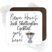 Personalised Drinks Coaster - Name's Jack Skellington Cocktail Goes Here!