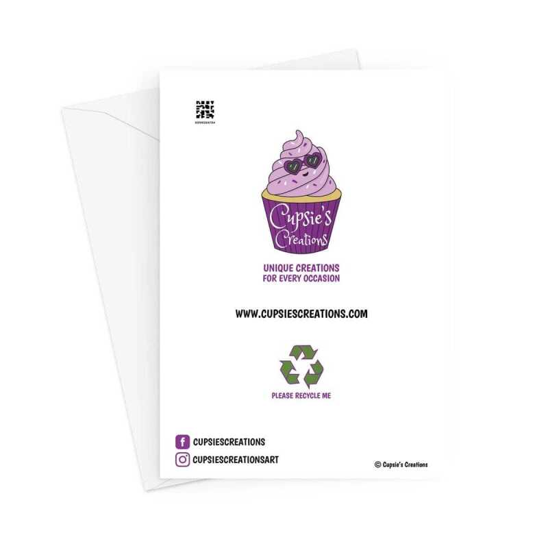Taro Bubble Tea Birthday Card For A Friend - A5 Portrait - 1 Card