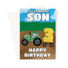 Son 3rd Birthday Card - Farm Tractor - A5 Portrait - 1 Card