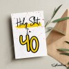 40th Birthday Card - Holy Shit You're / I'm 40 Card - Birthday Card - Birthday Celebrations - Personalised Birthday - Funny Birthday Card - Holy Shit "I'm"