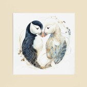 Anniversary Card For Husband Card for Anniversary Card For Wife Puffins Anniversary Card For Couple Engagement Card For Couple Wedding Card