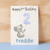 Personalised 1st, 2nd, 3rd, 4th, 5th Birthday Card for Son, Grandson, Nephew, Godson, Boys Koala Card - 1 - One - Blank Message