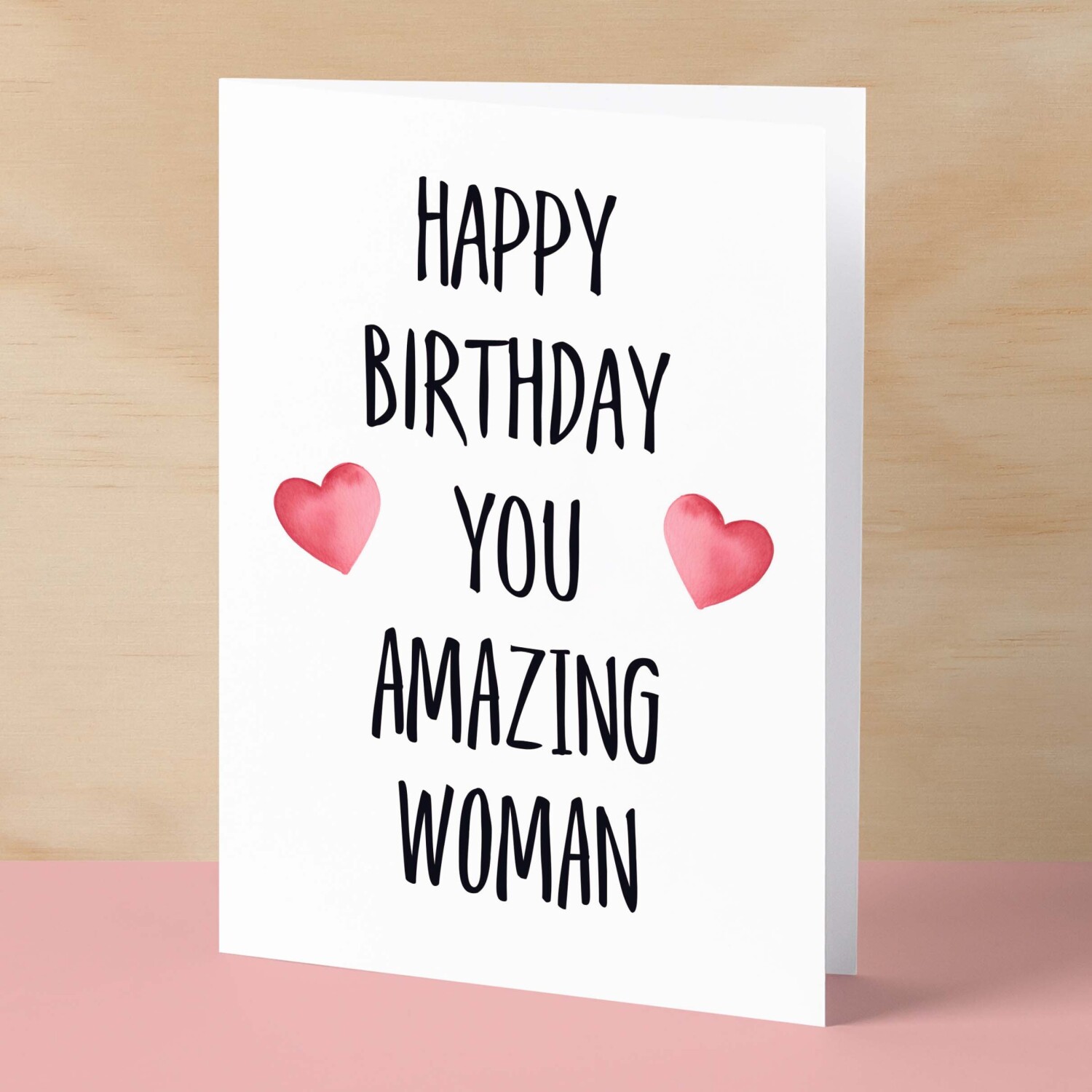 Birthday Card For Wife Card For Her Birthday Card For Girlfriend or Friend Birthday Card For Mum or Sister You Wonderful Woman - Small (4x6) / Blank Message