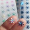 Snowflake Stickers, Blue & Opal Mix, 100 Stickers total