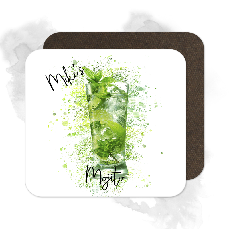 Personalised Mojito Coaster with Splash Effect