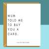 Funny brother or sister birthday card. Personalised cheeky Card for him or her. - Blank inside - Regular - Matte