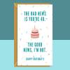 Funny 40th Birthday Card - Cheeky Card For Someone Turning 40 Years Old - For Him or For Her - Can be personalised inside if required - Blank inside - Large