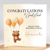 Maternity Leave Card, Congratulations Pregnancy Card Your Leaving us to have a baby card. Best of Luck, New Baby, Congratulations Maternity