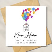 Personalised Congratulations On Your New Home Card