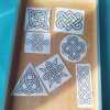 Stick & Stitch Celtic Knot Design Set of Washable Transfers