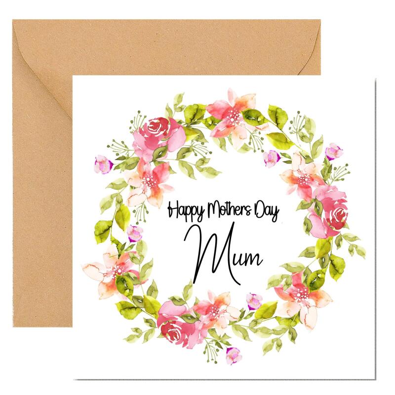 Mothers Day Card Floral Mothers Day / Card for Mum / Card for Mother / Floral Mothers Day Card Mum /