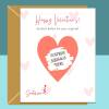 Valentine's Surprise Scratch and Reveal Card - For Him or For Her - Personalised - Custom Valentine's Card - Blank inside - Large