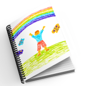 Personalised A5 Notebook - Add Your Child's Drawing