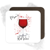 Personalised Red Wine Coaster with Splash Effect