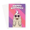 Afghan Hound Dog Birthday Card - A5 Portrait - 1 Card