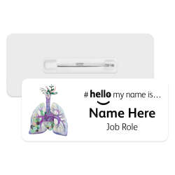 #hello my name is... Name Badge - Succulent Lungs