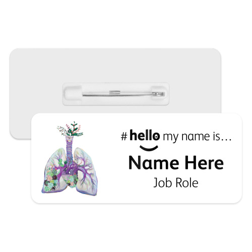 #hello my name is... Name Badge - Succulent Lungs