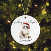 Ceramic Kitten/Cat Ragdoll Pun Christmas Tree Decoration