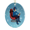 Christmas Tree Decoration For A Boy Gamer - Anime - Blue