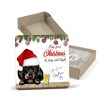 Personalised Dog Coaster - Gift From Dog - Secret Santa, Stocking Filler Any Dog, Christmas Stocking Filler Personalised Pet Gifts from Dog - Single Coaster