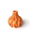 The Linse Short Vase, Modern and Unique Home Decor for Dried and Preserved Flower Arrangement - Black