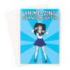 Amazing Granddaughter Greeting Card - Japanese Anime Girl - A5 Portrait - 1 Card