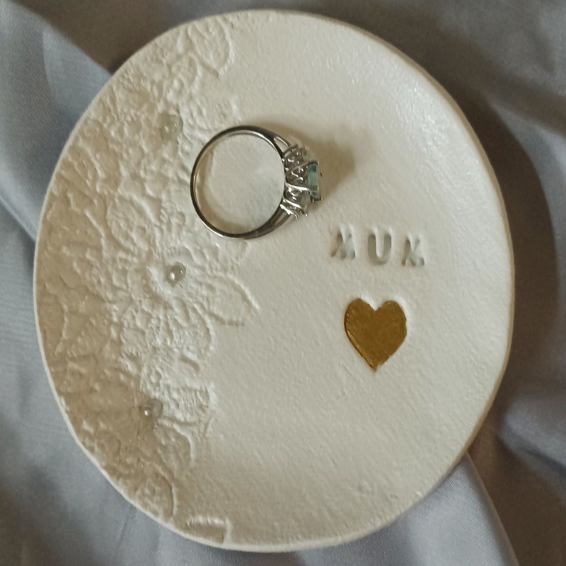 Trinket Dish Jewellery Tray Mum Heart of Gold