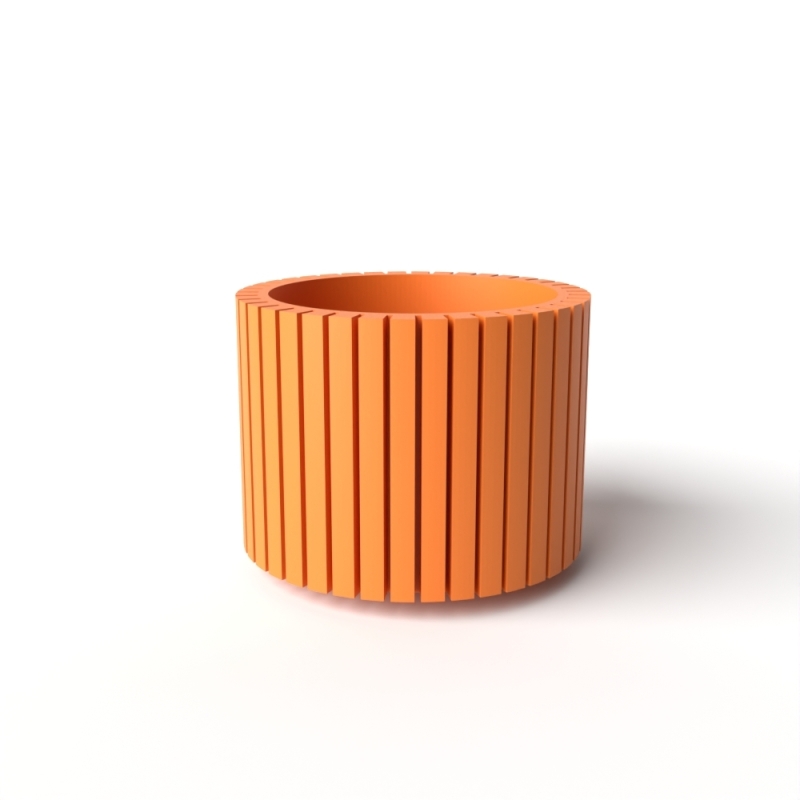 The Zelno Planter Pot with Drainage Tray & Stand Included - Black - 3"