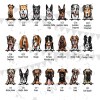 Personalised Dog Bar Runner Mat, Dog Sign & 4 x Drinks Coasters Gift Set Garden Bar Sets / Custom Beer Mats Home Bar, personalised bar mat - Set of 4 Coasters