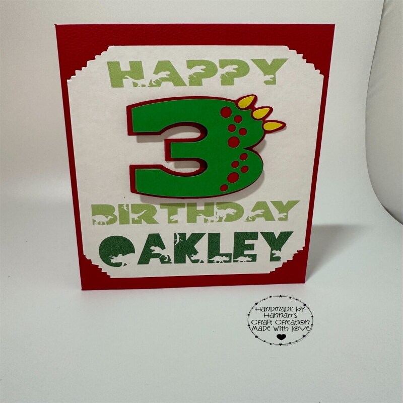 Roar-some Jurassic Birthday Surprise: Handcrafted Pop Up Dino Card
