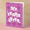 6th Wedding Anniversary Card For Wife Anniversary Card for Husband Anniversary Card For Boyfriend or Girlfriend Sixth Anniversary Gift - Large (5x7) / Blank Message