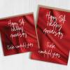 Silk 12th/12 years anniversary card: Twelve wonderful years (Size A6/A5/A4/Square 6x6") - A6: Single card