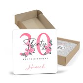 Personalised 30th Birthday Coaster - Personalised  Coaster 30th Birthday Gift For For Her Personalised Gift - Thirty Birthday Coaster