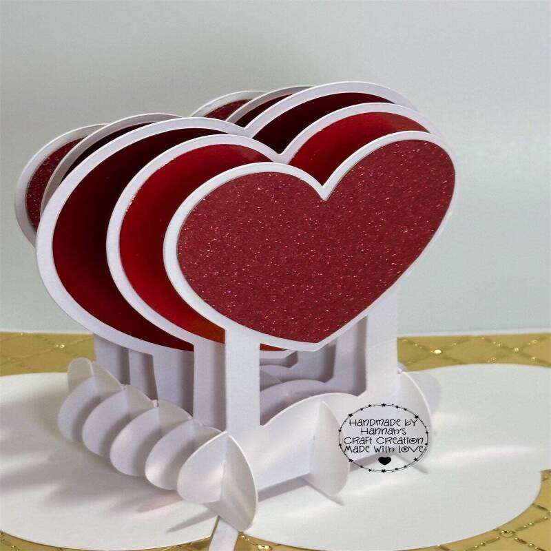 Handmade Heart Pop Up Card