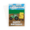 Farm Tractor 5th Birthday Card For Grandson - A5 Portrait - 1 Card