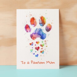 Mother's Day Card From The Dog Mother's Day Mothers Day card Mothering Sunday Happy Mother's Day Card For Mom Mommy Mum Mummy - Small (4x6) / Blank Message