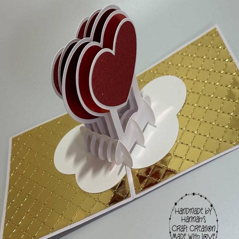 Handmade Heart Pop Up Card