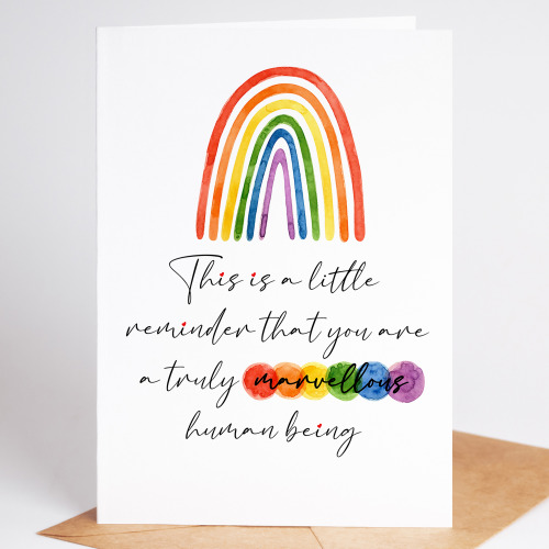 You Are A Truly Marvellous Human Being - Positivity Card