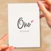 One Year Anniversary Card For Husband 1 Year Anniversary Card Boyfriend or Girlfriend Wedding Anniversary Card For Wife - Small (4x6) / Blank Message