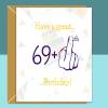 Funny 70th Birthday Card  - For Him or For Her - Personalised - For those turning 70 years old - For Mum, Dad, Grandad, Grandma, anyone else - Blank inside - Large